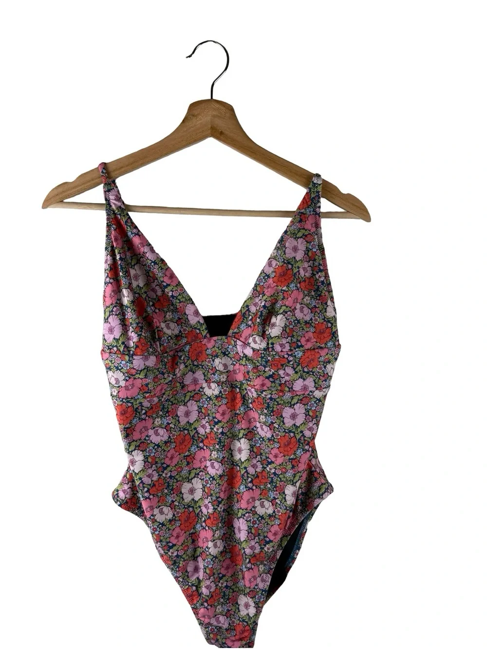 J. Crew x Liberty of London plunge one piece swimsuit in Meadow Song Size 8